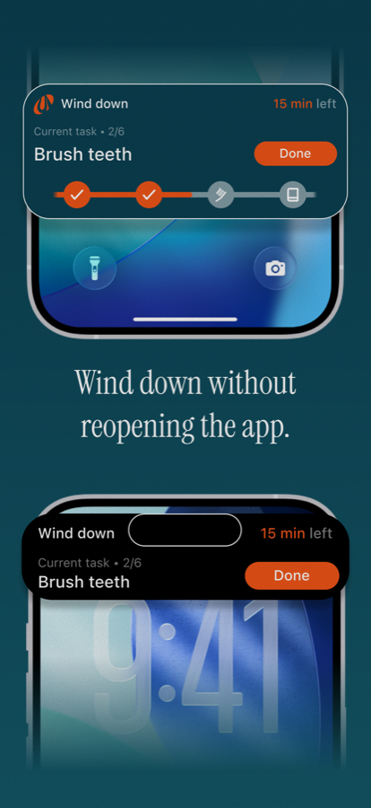 Unwindy Lock Screen guidance screenshot